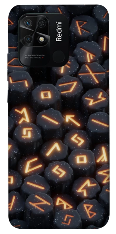 Чехол на Xiaomi Redmi 10C Огненые руны фото 1 из 1