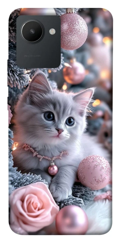 Чохол на Realme C30 Christmas Kitty фото 1 з 1