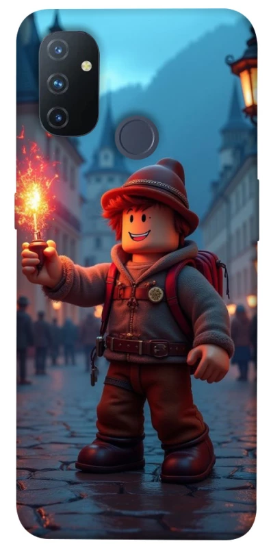 Чохол на OnePlus Nord N100 Roblox Fire Logo Blue Flames фото 1 з 1