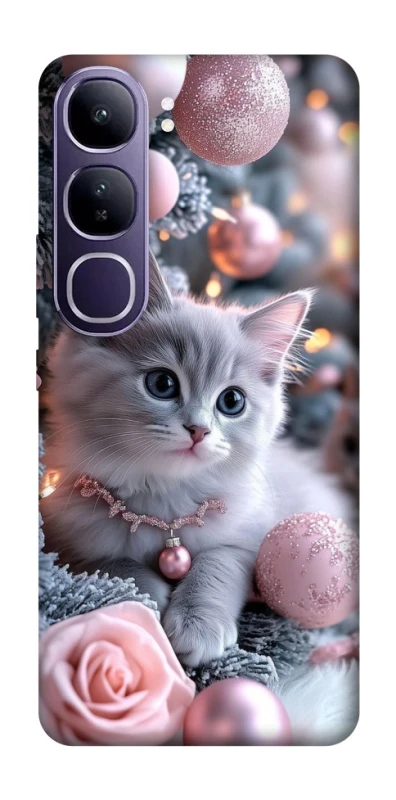 Чохол на Vivo Y300 Christmas Kitty фото 1 з 1