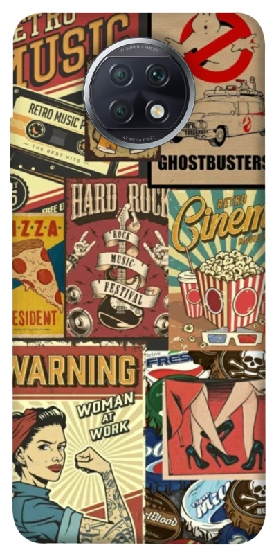 Чохол на Xiaomi Redmi Note 9 5G / Note 9T Retro collage ver.2 фото 1 з 1