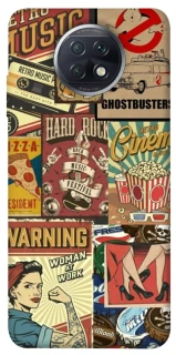 Чехол на Xiaomi Redmi Note 9 5G / Note 9T Retro collage ver.2 фото 1 из 1