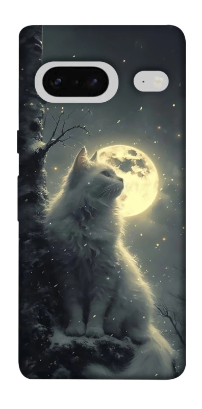 Чехол на Google Pixel 7 Кот под луной фото 1 из 1