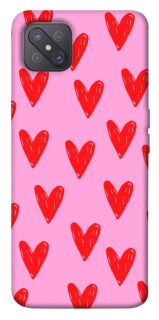 Чохол на Oppo A92s Red hearts 2 фото 1 з 1
