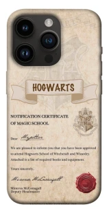 Чехол на Apple iPhone 14 Pro (6.1") The Hogwarts acceptance letter фото 1 из 1