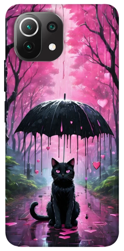 Чохол на Xiaomi Mi 11 Lite Black cat фото 1 з 1