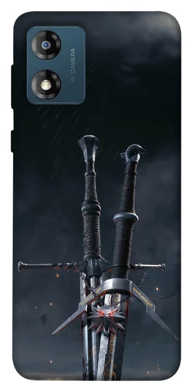 Чохол на Motorola Moto E13 Мечі Ведьмака фото 1 з 1
