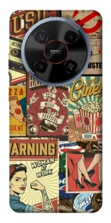 Чехол на ZTE Blade V70 Max Retro collage ver.2 фото 1 из 1