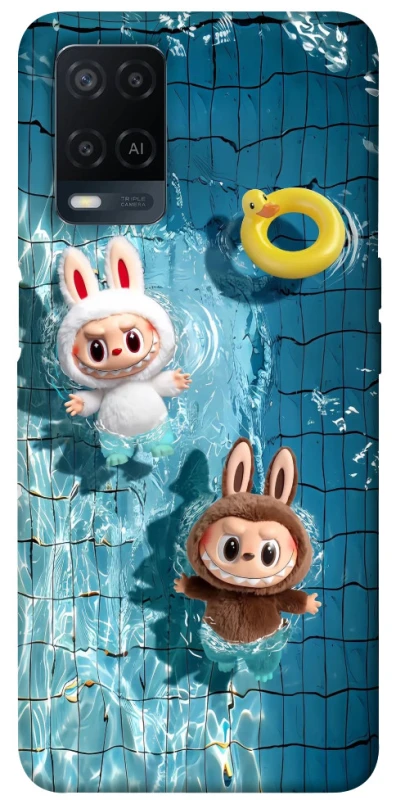 Чехол на Oppo A54 4G Labubu in the pool фото 1 из 1