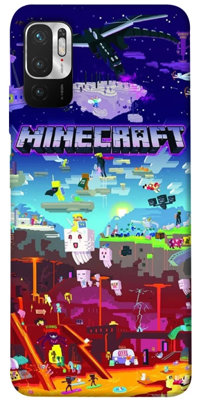 Чохол на Xiaomi Redmi Note 10 5G Minecraft world фото 1 з 1