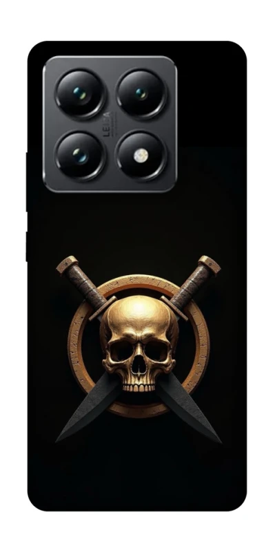Чохол на Xiaomi 14T Pro Golden Skull фото 1 з 1