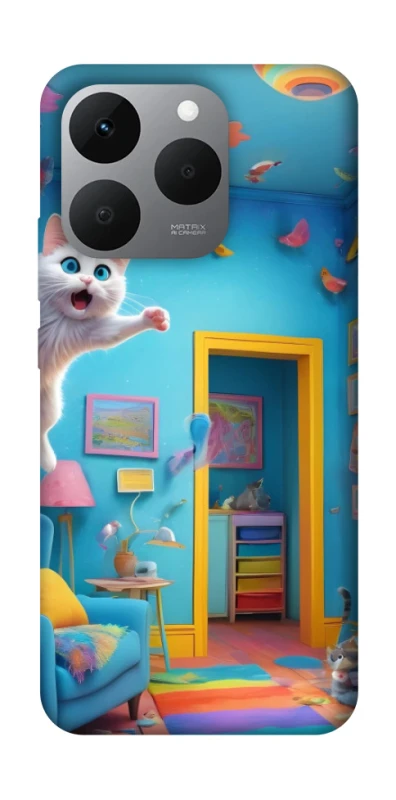 Чохол на Realme 15T crazy cat фото 1 з 1