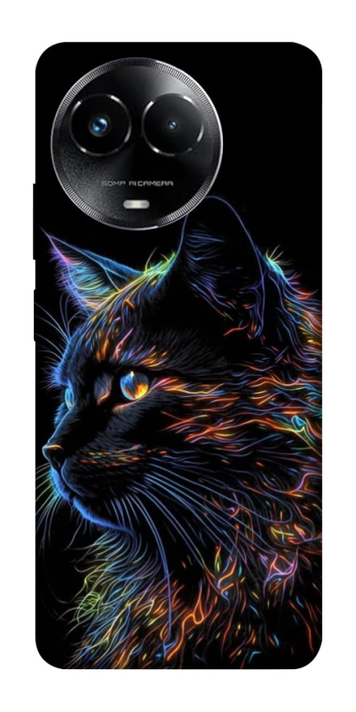 Чохол на Realme C67 4G Чорний кіт фото 1 з 1