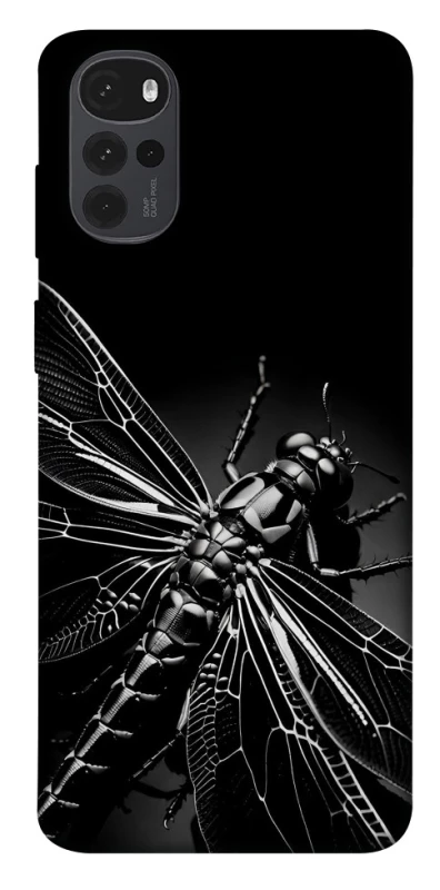 Чохол на Motorola Moto G22 Black dragonfly фото 1 з 1