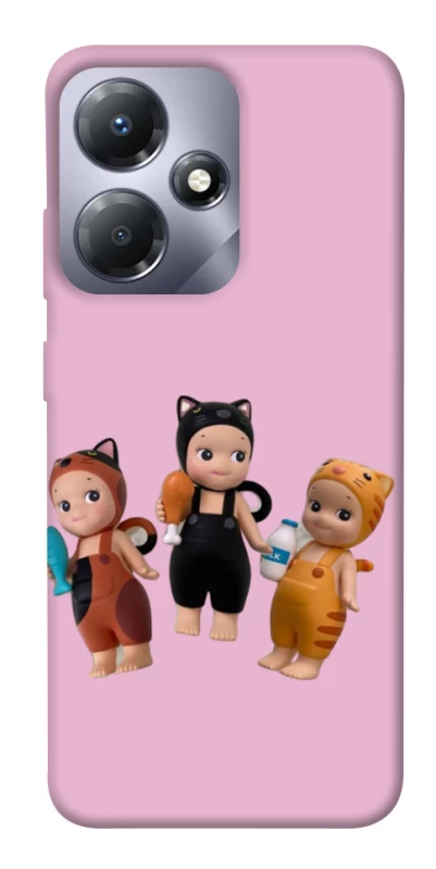 Чохол на Infinix Hot 30 Play Cat Cafe Trio фото 1 з 1