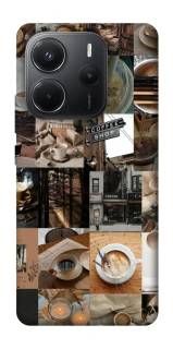 Чохол на Xiaomi Redmi Note 14 4G (Int. version) Coffee collage ver.3 фото 1 з 1