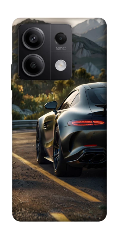 Чехол на Xiaomi Redmi Note 13 5G Car in the mountains фото 1 из 1