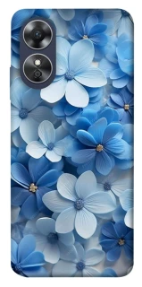 Чехол на Oppo A17 Синие цветы фото 1 из 1
