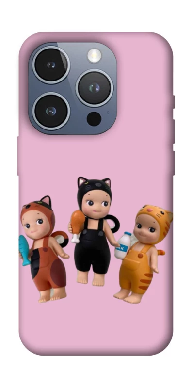 Чехол на Apple iPhone 16 Pro Cat Cafe Trio фото 1 из 1