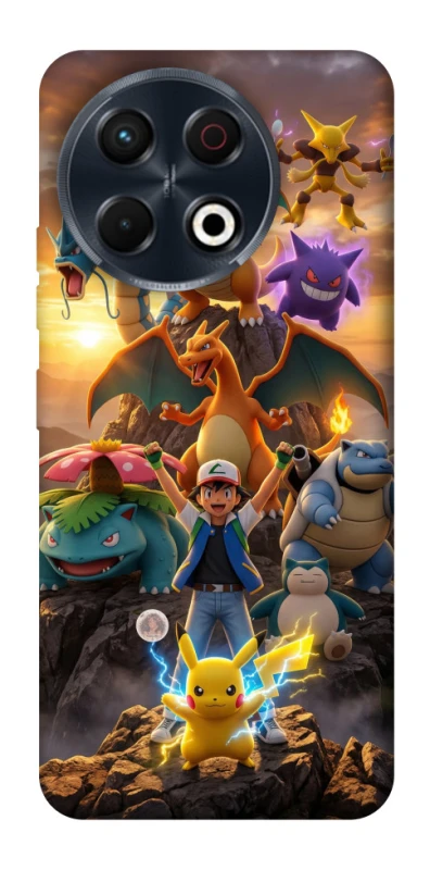 Чехол на TECNO Spark 30 Pro (KL7) Pokemon фото 1 из 1