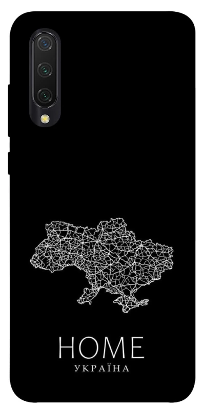 Чехол на Xiaomi Mi CC9 / Mi 9 Lite Ukraine black map фото 1 из 1