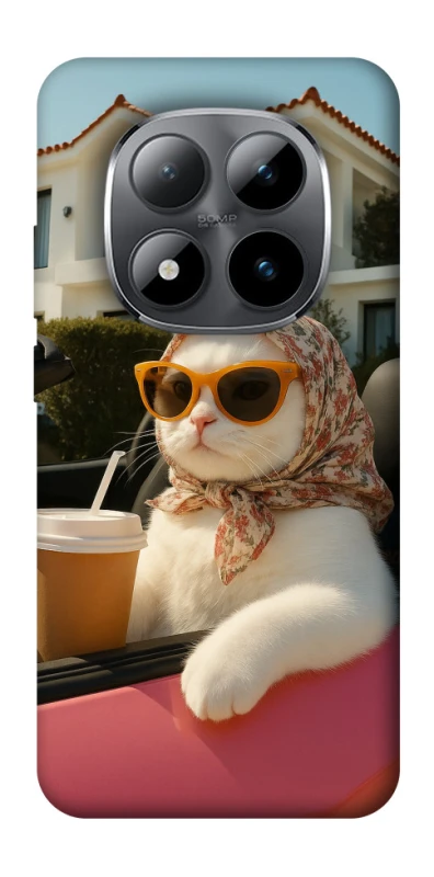 Чехол на Xiaomi Redmi Note 15 Pro 5G Stylish Cat Cruise фото 1 Чехол на Xiaomi Redmi Note 15 Pro 5G Stylish Cat Cruise фото 1 из 1