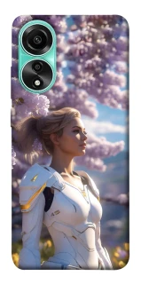 Чехол на Oppo A78 4G Cyber space girl ver.1 фото 1 из 1