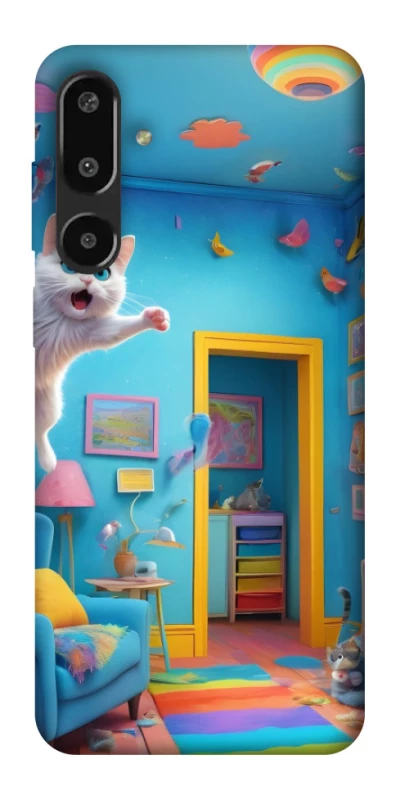 Чохол на Samsung Galaxy F16 crazy cat фото 1 з 1