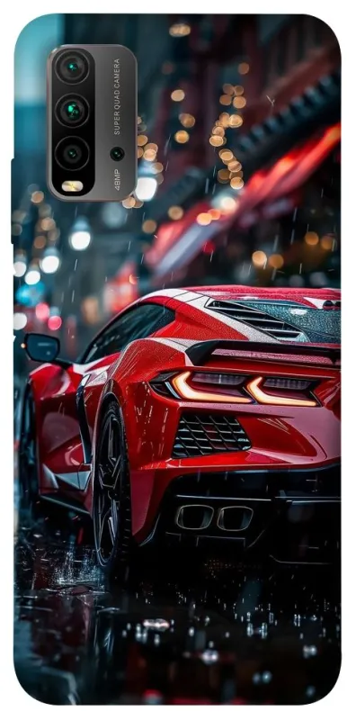 Чехол на Xiaomi Redmi 9T Red sports car фото 1 из 1
