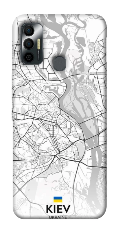 Чохол на TECNO Spark 7 Kiev white map фото 1 з 1