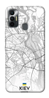 Чехол на TECNO Spark 7 Kiev white map фото 1 из 1