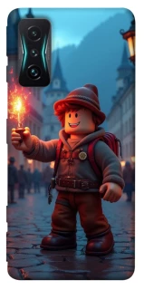 Чохол на Xiaomi Redmi K50 Gaming Roblox Fire Logo Blue Flames фото 1 з 1