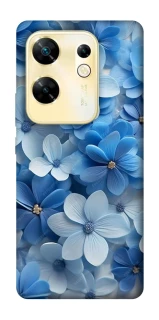 Чехол на Infinix Zero 30 4G Синие цветы фото 1 из 1