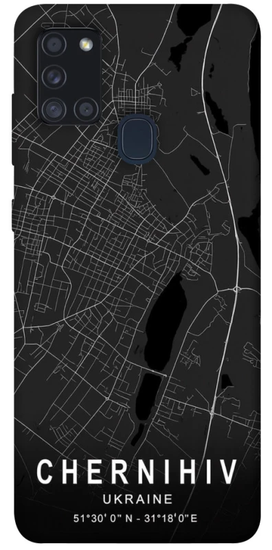 Чохол на Samsung Galaxy A21s Chernihiv map фото 1 з 1