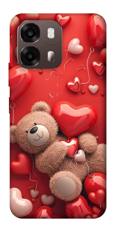Чохол на Oppo A6 bear in hearts фото 1 з 2