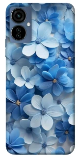 Чехол на TECNO Camon 19 Neo Синие цветы фото 1 из 1