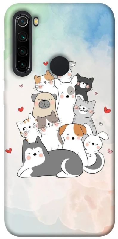 Чохол на Xiaomi Redmi Note 8 Funny Pets ver.2 фото 1 з 1