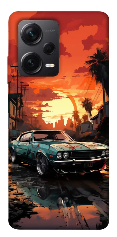 Чохол на Xiaomi Redmi Note 12 Pro+ 5G Car at sunset фото 1 з 1