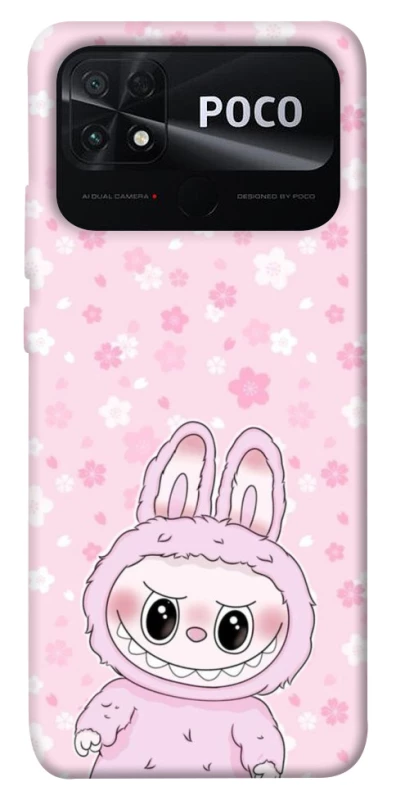 Чехол на Xiaomi Poco C40 Pink Labubu фото 1 из 1