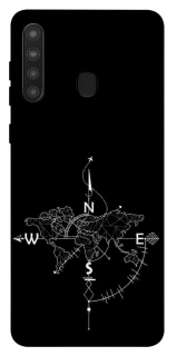 Чехол на Samsung Galaxy A21 Travel Map фото 1 из 1