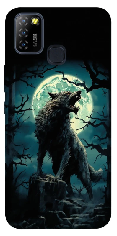 Чохол на Infinix Hot 10 Lite Вовк під місяцем фото 1 з 1