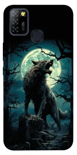 Чохол на Infinix Hot 10 Lite Вовк під місяцем фото 1 з 1