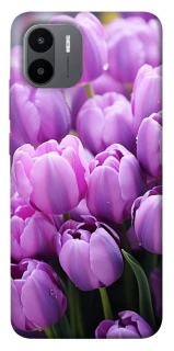 Чехол на Xiaomi Redmi A1+ / Poco C50 / A2+ Фиолетовые тюльпаны фото 1 из 1