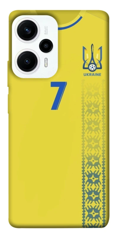 Чохол на Xiaomi Poco F5 / Note 12 Turbo UA-Football ver.3 фото 1 з 1