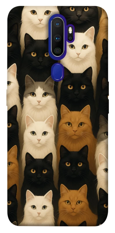 Чехол на Oppo A5 (2020) / Oppo A9 (2020) Colorful Cat Collage фото 1 Чехол на Oppo A5 (2020) / Oppo A9 (2020) Colorful Cat Collage фото 1 из 1