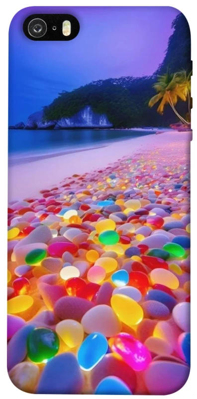 Чохол на Apple iPhone 5/5S/SE Каміння світиться на березі фото 1 з 1