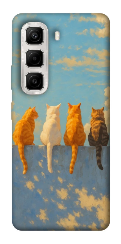 Чохол на Infinix Hot 50 4G cats on wall фото 1 з 1