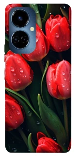 Чохол на TECNO Camon 19 Червоні тюльпани фото 1 Чохол на TECNO Camon 19 Червоні тюльпани фото 1 з 1