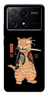 Чохол на Xiaomi Poco X6 Кіт-самурай фото 1 з 1