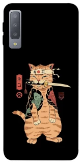 Чохол на Samsung A750 Galaxy A7 (2018) Кіт-самурай фото 1 з 1